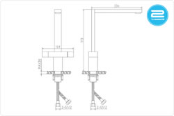 Versare Square Design Tap